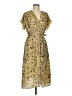 Max Studio Paisley Yellow Cocktail Dress Size M (estimated) - photo 1