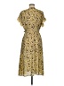 Max Studio Paisley Yellow Cocktail Dress Size M (estimated) - photo 2