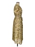 Max Studio Paisley Yellow Cocktail Dress Size M (estimated) - photo 4
