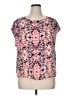 wonderly 100% Polyester Pink Short Sleeve Blouse Size XL - photo 1