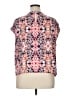 wonderly 100% Polyester Pink Short Sleeve Blouse Size XL - photo 2