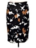 Talbots Print Black Casual Skirt Size 10 - photo 1