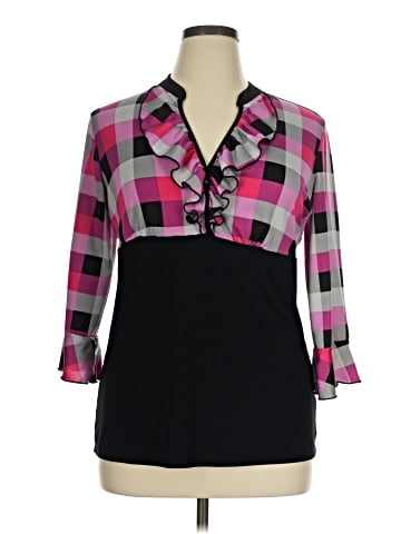 New Directions 3/4 Sleeve Blouse (view 1)