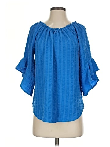 By Design 3/4 Sleeve Blouse (view 1)
