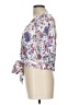 Rose + Olive 100% Rayon White Short Sleeve Blouse Size L - photo 5