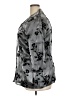 Notations Floral Gray 3/4 Sleeve Button-Down Shirt Size 2X - photo 5