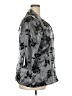 Notations Floral Gray 3/4 Sleeve Button-Down Shirt Size 2X - photo 4