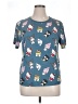 Hello Kitty Teal Short Sleeve Top Size 1X - photo 1
