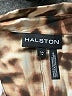 Halston Animal Print Brown Short Sleeve Blouse Size S - photo 7