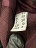 Ozbek 100% Lana Wool Burgundy Wool Coat Size 8 (estimated) - photo 7