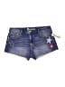 No Boundaries Stars Blue Denim Shorts Size 16 - photo 1