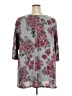 Catherines Floral Gray 3/4 Sleeve T-Shirt Size 2X - photo 2