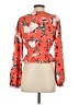 Shoedazzle Orange Long Sleeve Blouse Size S - photo 2