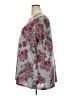 Catherines Floral Gray 3/4 Sleeve T-Shirt Size 2X - photo 5