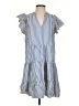 CeCe Stripes Blue Casual Dress Size S - photo 1