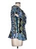 Sunny Leigh 100% Polyester Blue Short Sleeve Blouse Size L - photo 4