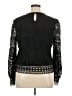 Ultra Pink 100% Polyester Black Long Sleeve Blouse Size XL - photo 2