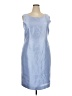 Le Suit 100% Polyester Solid Blue Cocktail Dress Size 18 - photo 1