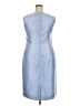 Le Suit 100% Polyester Solid Blue Cocktail Dress Size 18 - photo 2