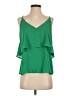 Eight Sixty 100% Polyester Green Sleeveless Blouse Size S - photo 1