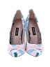 Nine West Floral Blue Heels Size 6 1/2 - photo 2