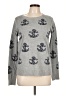 Pol 100% Polyester Print Gray Pullover Sweater Size L - photo 1