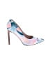 Nine West Floral Blue Heels Size 6 1/2 - photo 1
