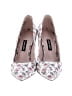 Nine West Floral White Heels Size 6 1/2 - photo 2