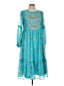 Assorted Brands 100% Polyester Teal Casual Dress Size L - photo 1
