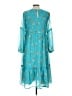 Assorted Brands 100% Polyester Teal Casual Dress Size L - photo 2