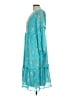 Assorted Brands 100% Polyester Teal Casual Dress Size L - photo 5