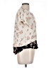 DR2 100% Rayon Floral Ivory Short Sleeve Blouse Size L - photo 4
