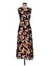 Lush Print Brown Casual Dress Size S - photo 1