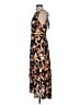 Lush Print Brown Casual Dress Size S - photo 5