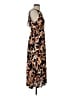 Lush Print Brown Casual Dress Size S - photo 4