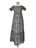 Argee 100% Polyester Paisley Gray Casual Dress Size L - photo 1