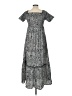 Argee 100% Polyester Paisley Gray Casual Dress Size L - photo 2