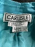 Carlisle 100% Leather Solid Teal Vest Size 18 - photo 6