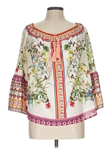 Umgee 3/4 Sleeve Blouse (view 1)