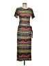 Assorted Brands Print Green Casual Dress Size M - photo 1