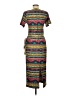 Assorted Brands Print Green Casual Dress Size M - photo 2