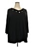 Catherines Black 3/4 Sleeve T-Shirt Size 2X - photo 1