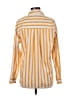 Forever 21 Stripes Yellow Long Sleeve Button-Down Shirt Size M - photo 2