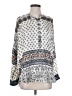 Johnny Was 100% Silk Paisley Ivory Long Sleeve Silk Top Size XS - photo 1