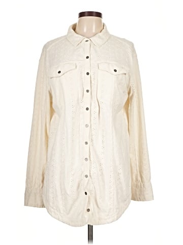 Free People Long Sleeve Button-Down Shirt (view 1)