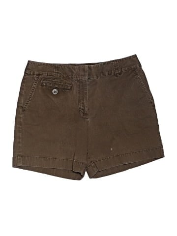 Ann Taylor Khaki Shorts (view 1)