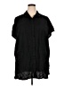 Ellos Black Short Sleeve Blouse Size 22 - photo 1