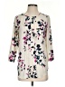Van Heusen 100% Polyester Floral Ivory 3/4 Sleeve Blouse Size XS - photo 1