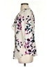Van Heusen 100% Polyester Floral Ivory 3/4 Sleeve Blouse Size XS - photo 5