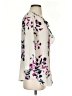 Van Heusen 100% Polyester Floral Ivory 3/4 Sleeve Blouse Size XS - photo 4